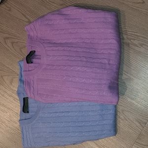 NWOT  Robert Trent Jones Cashmere sweater bundle size large